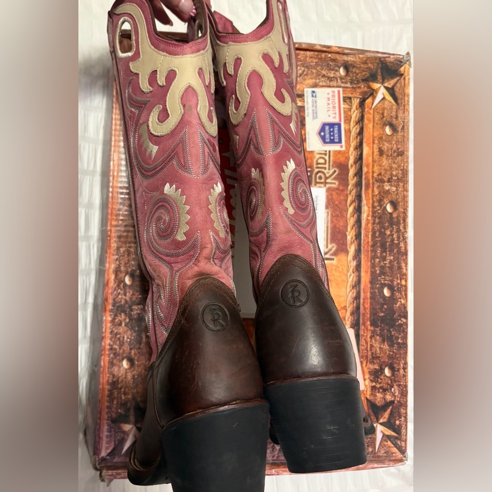 Tony Lama Boots Women's Madera Buckaroo RR2013L 3R Boot - Picture 4 of 16
